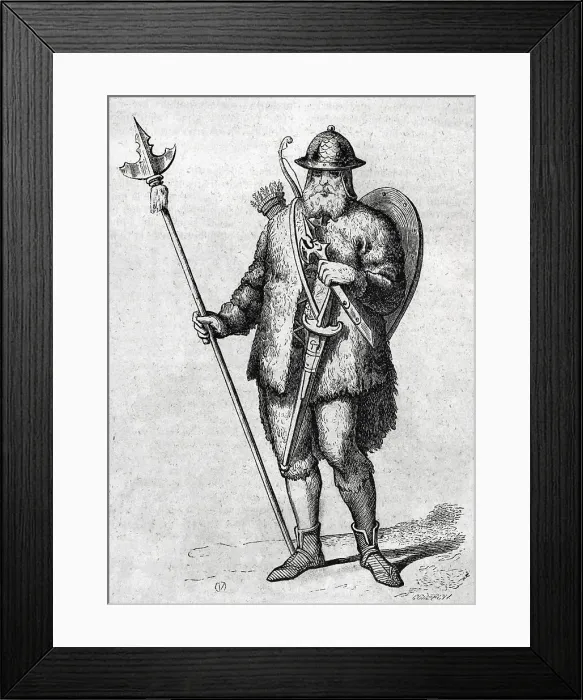 Framed Print : History of Europe. Soldier of the early Goths Framed Print : History of Europe. Soldier of the early Goths