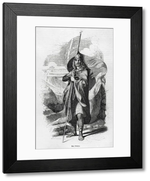 Framed Print : Pelagius of Asturias (c. 685-737). Visigoth nobleman Framed Print : Pelagius of Asturias (c. 685-737). Visigoth nobleman