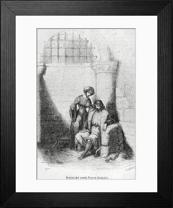 Framed Print : Prison, Count of Castile Fernando Gonzalez, Fernan Gonzalez Framed Print : Prison, Count of Castile Fernando Gonzalez, Fernan Gonzalez