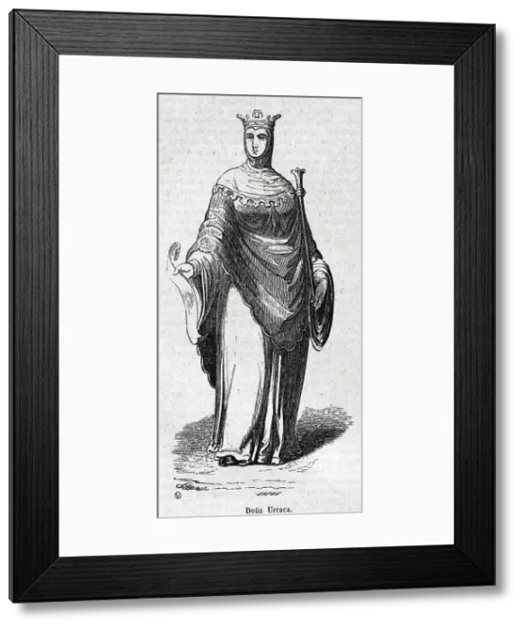 Framed Print : Urraca of Leon (1081-1126) called the Reckless Framed Print : Urraca of Leon (1081-1126) called the Reckless