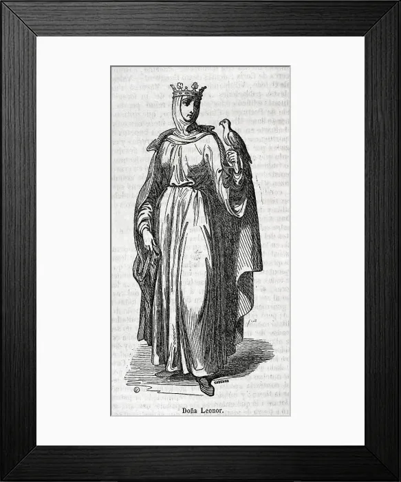 Framed Print : Eleonor of England (1160-1214). Queen of Castile Framed Print : Eleonor of England (1160-1214). Queen of Castile