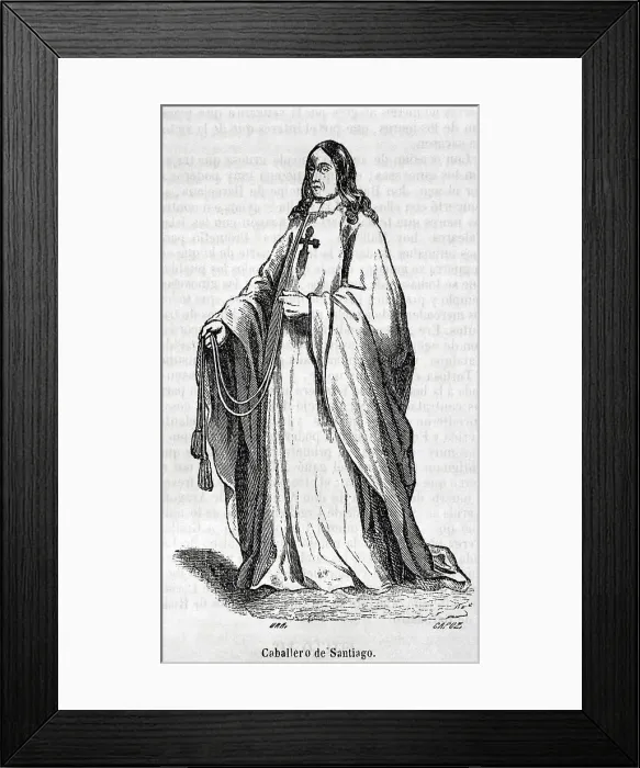 Framed Print : Order of Santiago. Religious and military order Framed Print : Order of Santiago. Religious and military order