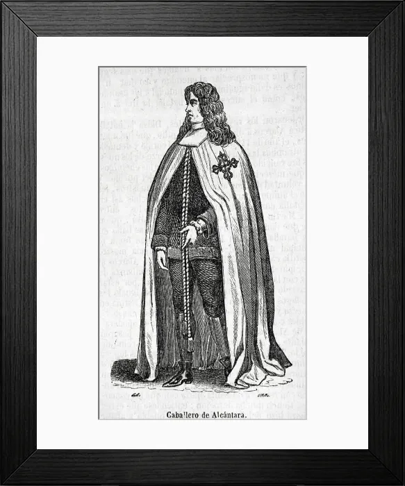 Framed Print : Military and religious Order of Alcantara - Knight Framed Print : Military and religious Order of Alcantara - Knight