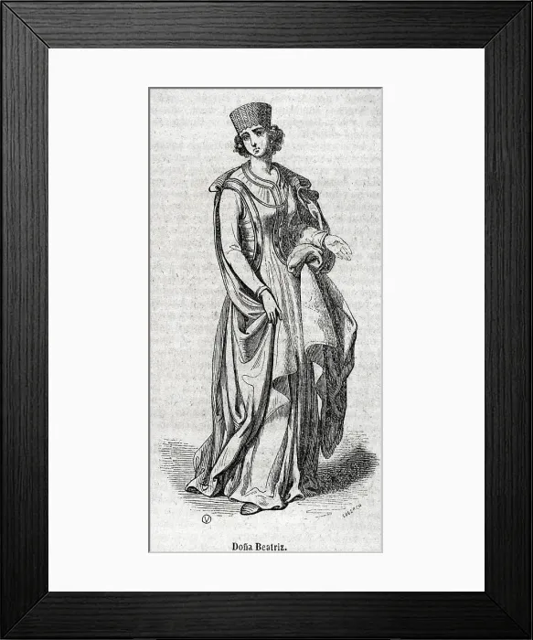 Framed Print : Elisabeth of Swabia or Beatrice of Swabia (1205-1235) Framed Print : Elisabeth of Swabia or Beatrice of Swabia (1205-1235)