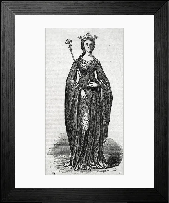Framed Print : Maria of Navarre (c. 1326-1347). Infanta of Navarra Framed Print : Maria of Navarre (c. 1326-1347). Infanta of Navarra