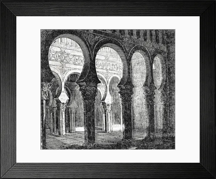 Framed Print : Spain. Toledo. Synagogue of Saint Mary the White Framed Print : Spain. Toledo. Synagogue of Saint Mary the White