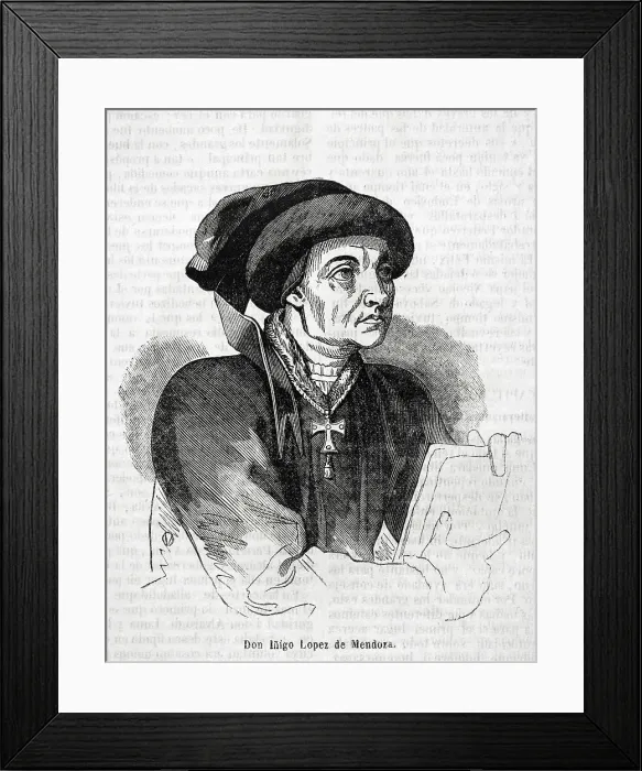 Framed Print : Inigo Lopez de Mendoza (1438-1500) Framed Print : Inigo Lopez de Mendoza (1438-1500)