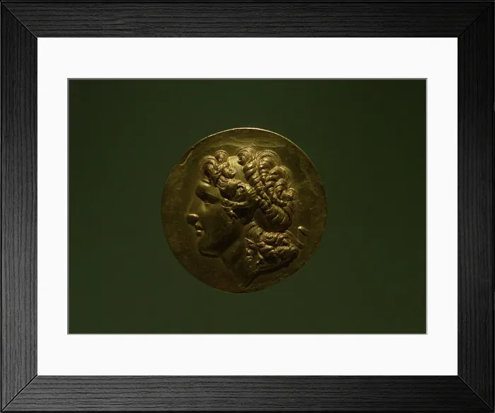 Framed Print : Medaillon depicting a diademed head of Alexander the Great Framed Print : Medaillon depicting a diademed head of Alexander the Great