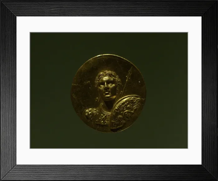 Framed Print : Medaillon - cuirassed bust of Alexander the Great Framed Print : Medaillon - cuirassed bust of Alexander the Great