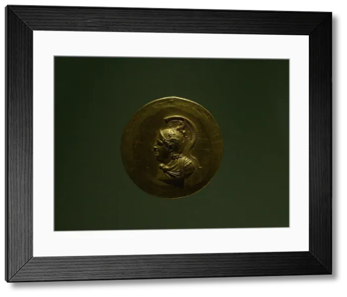 Framed Print : Medaillon depicting a cuirassed bust of Alexander the Great Framed Print : Medaillon depicting a cuirassed bust of Alexander the Great