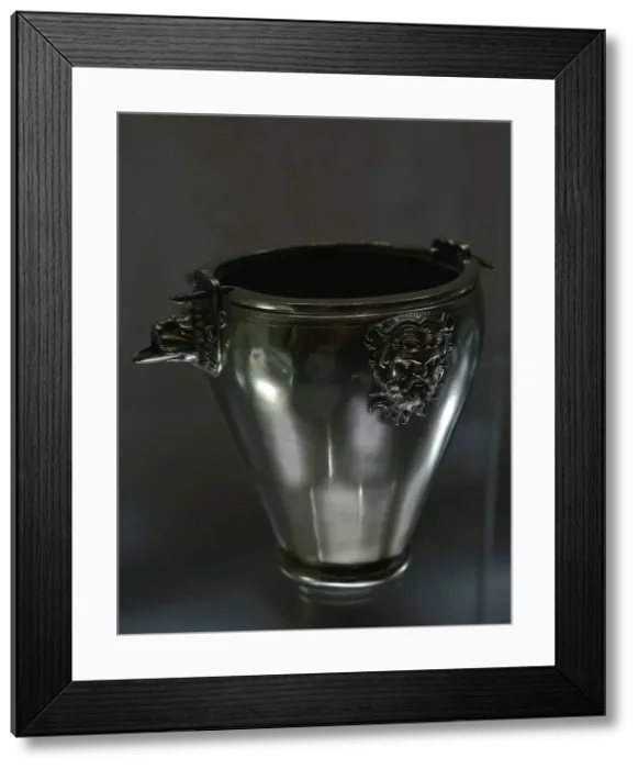 Framed Print : Situla. 4th-3rd centuries BC. Silver. From Greece Framed Print : Situla. 4th-3rd centuries BC. Silver. From Greece