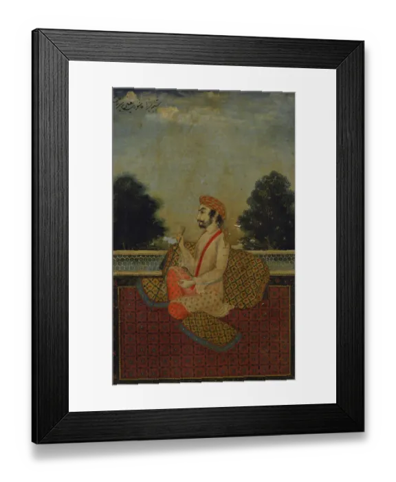 Framed Print : Miniature depicting a courtly scene, 16th-17th centuries Framed Print : Miniature depicting a courtly scene, 16th-17th centuries