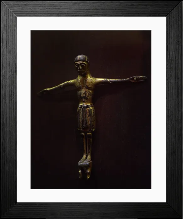 Framed Print : Christ. 12th century. Lombardy, Italy Framed Print : Christ. 12th century. Lombardy, Italy