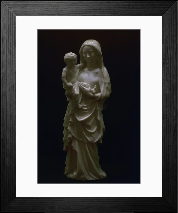Framed Print : Virgin and Child, ca. 1364. Marble sculpture - Jean de Liege Framed Print : Virgin and Child, ca. 1364. Marble sculpture - Jean de Liege