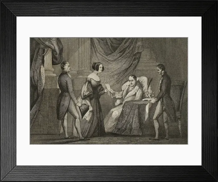 Framed Print : Events of La Granja (1832). King Ferdinand VII (1784-1833) Framed Print : Events of La Granja (1832). King Ferdinand VII (1784-1833)