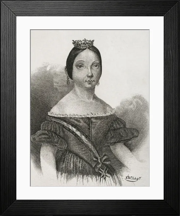 Framed Print : Isabella II (1830-1904). Queen of Spain (1833-1868) Framed Print : Isabella II (1830-1904). Queen of Spain (1833-1868)