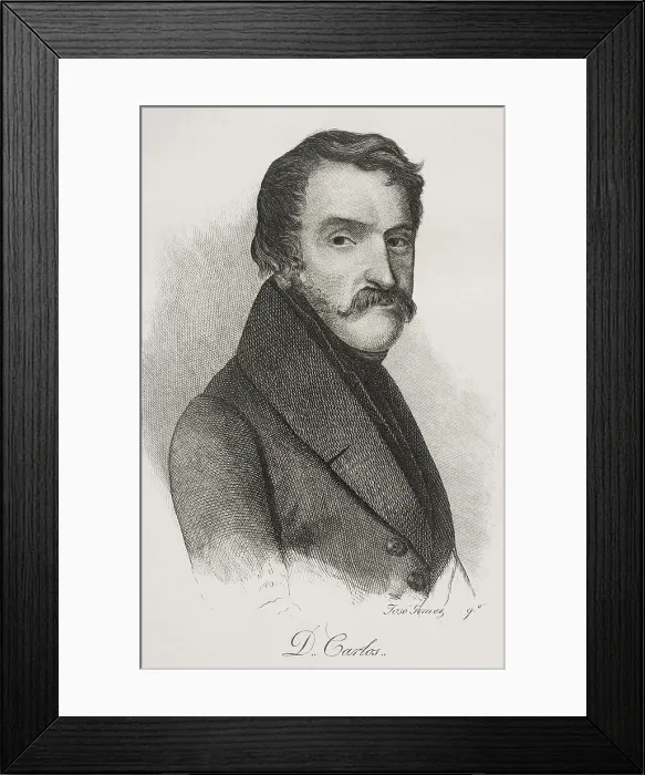 Framed Print : Carlos Maria Isidro de Borbon (1788-1855). Infante of Spain Framed Print : Carlos Maria Isidro de Borbon (1788-1855). Infante of Spain