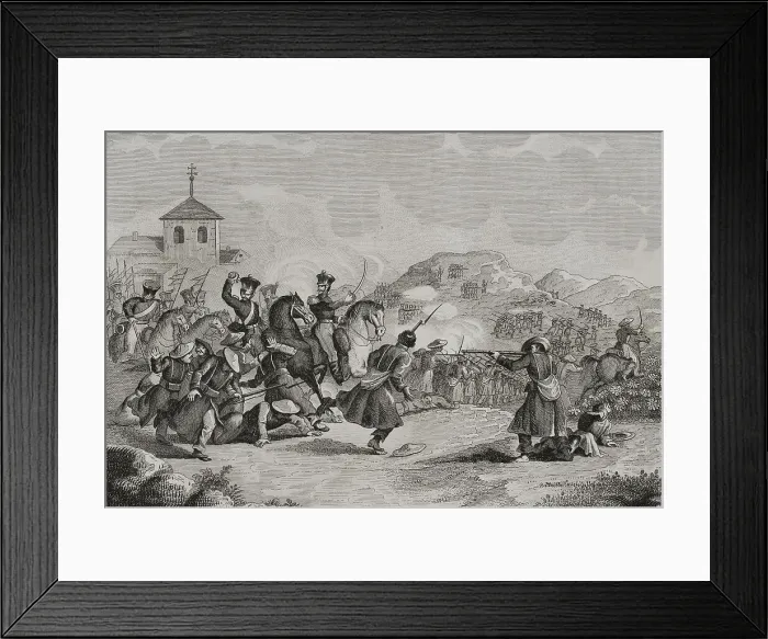 Framed Print : First Carlist War (1833-1840). Skirmish at Hernani Framed Print : First Carlist War (1833-1840). Skirmish at Hernani