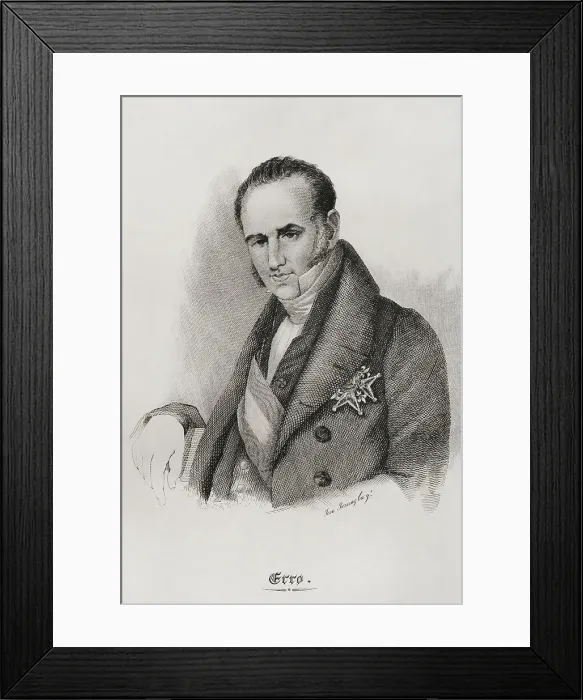 Framed Print : Juan Bautista Erro y Azpiroz (1773-1854) Spanish philologist Framed Print : Juan Bautista Erro y Azpiroz (1773-1854) Spanish philologist