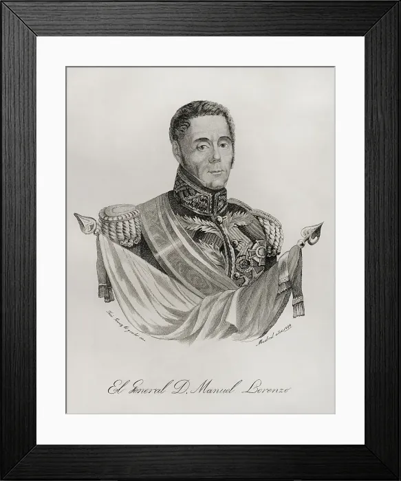 Framed Print : Manuel Lorenzo (1785-1847) Framed Print : Manuel Lorenzo (1785-1847)