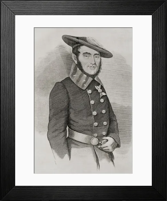 Framed Print : Louis Xavier Auguet de Saint-Sylvain, Baron de los Valles Framed Print : Louis Xavier Auguet de Saint-Sylvain, Baron de los Valles