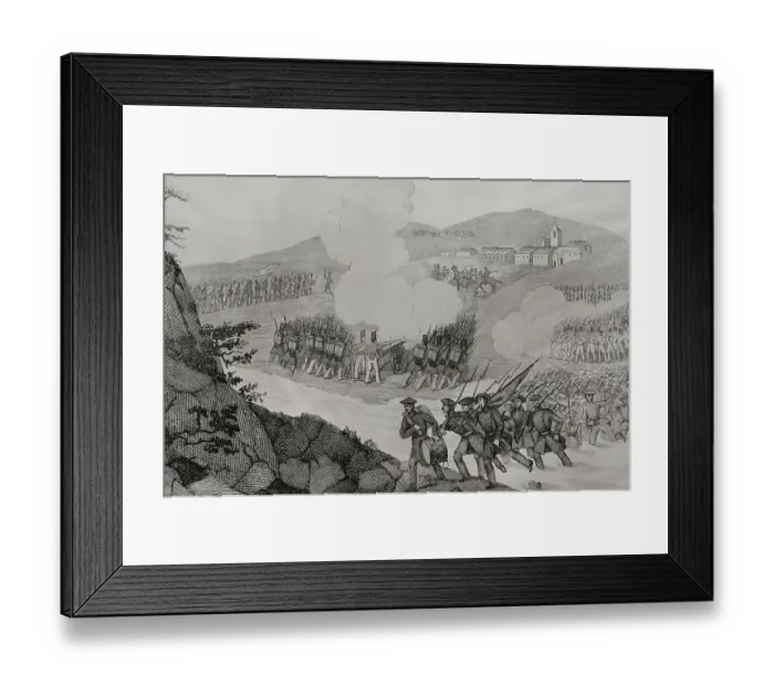 Framed Print : First Carlist War (1833-1840). Battle of Mendigorria Framed Print : First Carlist War (1833-1840). Battle of Mendigorria