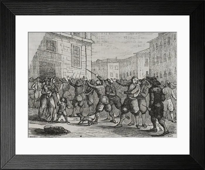 Framed Print : History of Spain. First Carlist War (1833-1840). Manacor Framed Print : History of Spain. First Carlist War (1833-1840). Manacor