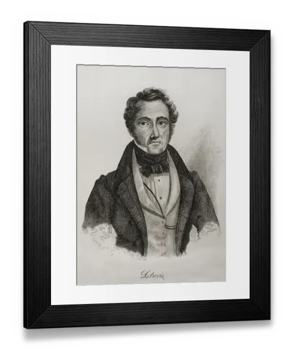 Framed Print : Francisco Javier de Isturiz Montero (1790-1871) Framed Print : Francisco Javier de Isturiz Montero (1790-1871)