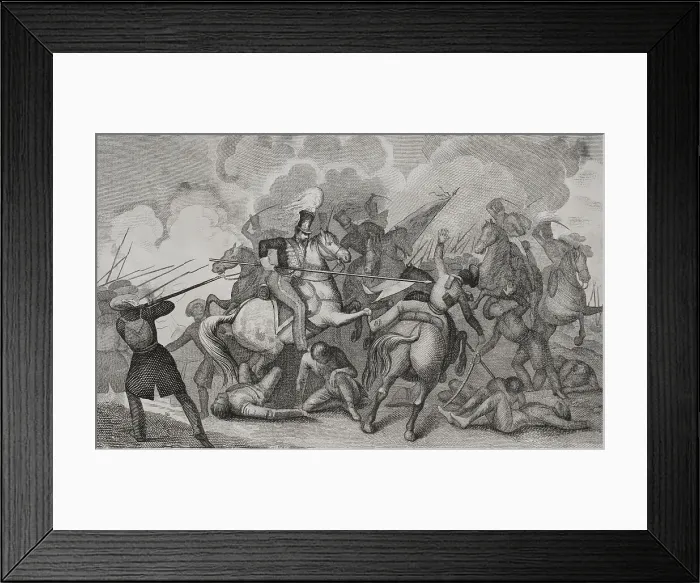 Framed Print : First Carlist War (1833-1840). Battle of Villarrobledo Framed Print : First Carlist War (1833-1840). Battle of Villarrobledo