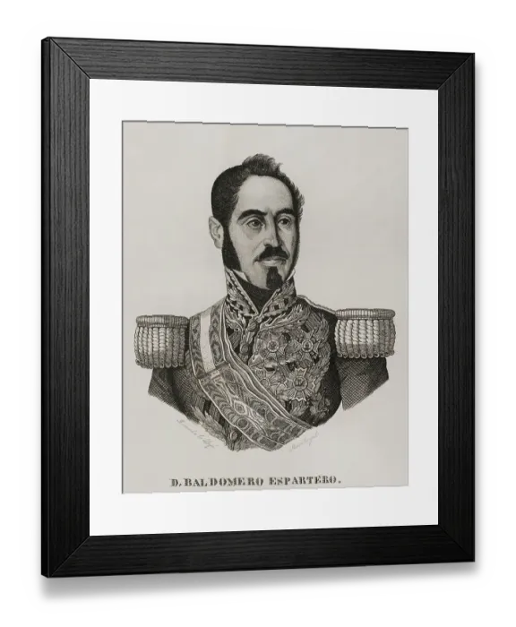 Framed Print : Baldomero Espartero - Spanish military and politician Framed Print : Baldomero Espartero - Spanish military and politician