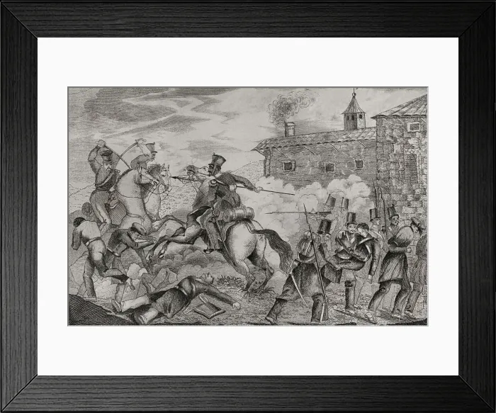 Framed Print : First Carlist War (1833-1840). Battle of Villarrobledo Framed Print : First Carlist War (1833-1840). Battle of Villarrobledo