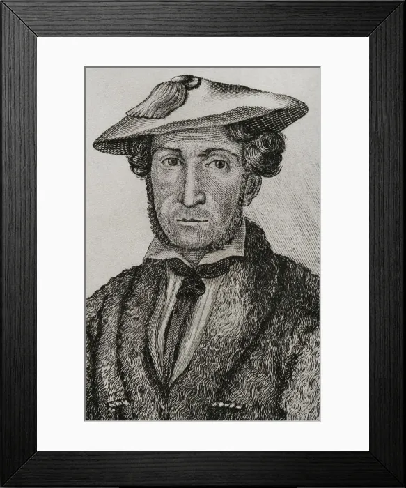 Framed Print : Martin Zurbano (1788-1845). Spanish military Framed Print : Martin Zurbano (1788-1845). Spanish military