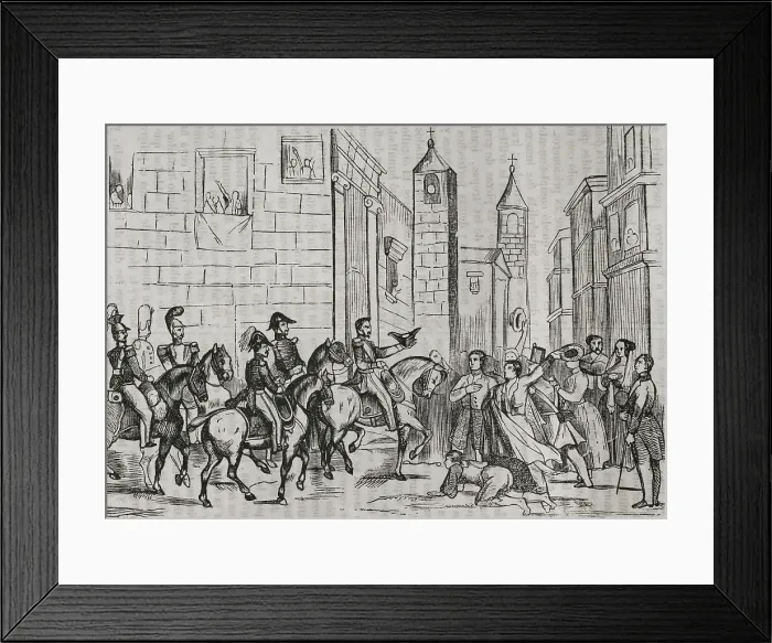Framed Print : First Carlist War (1833-1840). Third Siege of Bilbao Framed Print : First Carlist War (1833-1840). Third Siege of Bilbao