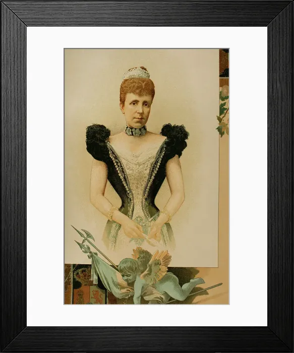 Framed Print : Maria Cristina de Habsburgo-Lorena (1858-1929) Framed Print : Maria Cristina de Habsburgo-Lorena (1858-1929)