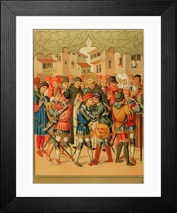 Framed Print : St. Vincent Ferrer (1350-1419). Dominican friar, theologian Framed Print : St. Vincent Ferrer (1350-1419). Dominican friar, theologian