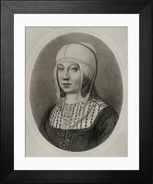 Framed Print : Isabella I (1451-1504). Queen of Castile (1474-1504) Framed Print : Isabella I (1451-1504). Queen of Castile (1474-1504)