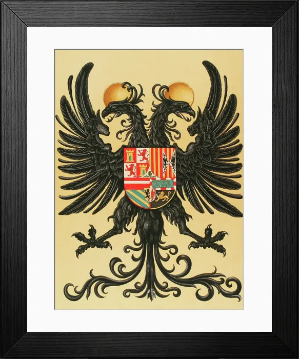 Framed Print : Royal Standard of Charles I of Spain and V of Germany Framed Print : Royal Standard of Charles I of Spain and V of Germany