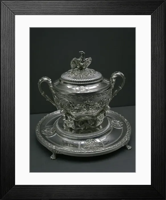 Framed Print : Tureen and stand by Jacques-Charles Mongenot Framed Print : Tureen and stand by Jacques-Charles Mongenot