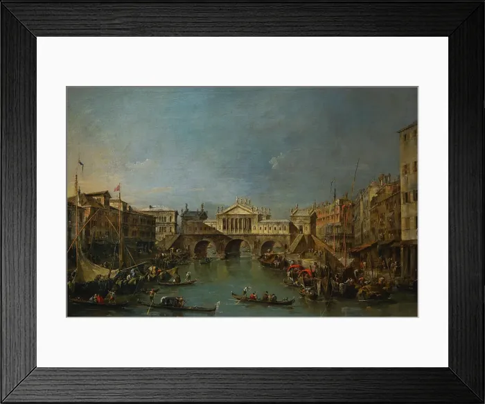 Framed Print : The Rialto Bridge after the design by Palladio, circa 1770 Framed Print : The Rialto Bridge after the design by Palladio, circa 1770