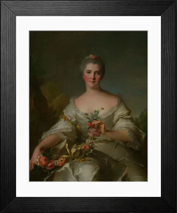 Framed Print : Madame de La Porte. Portrait by Jean Marc Nattier Framed Print : Madame de La Porte. Portrait by Jean Marc Nattier