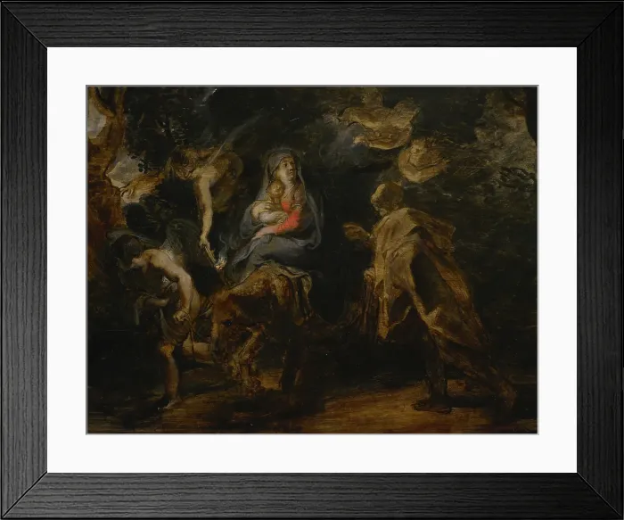 Framed Print : Flight into Egypt, circa 1630-1632, by Peter Paul Rubens Framed Print : Flight into Egypt, circa 1630-1632, by Peter Paul Rubens