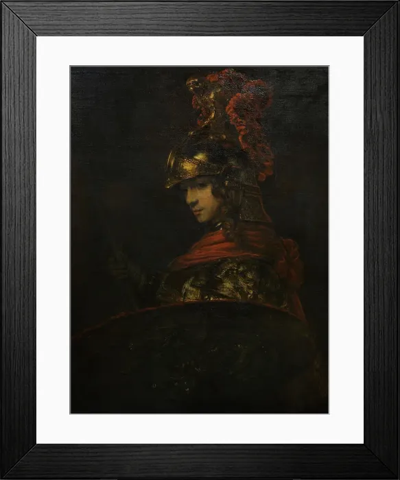 Framed Print : Pallas Athena, circa 1657, by Rembrandt (1606-1669). Detail Framed Print : Pallas Athena, circa 1657, by Rembrandt (1606-1669). Detail