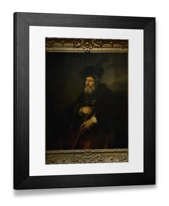 Framed Print : Portrait of an Old Man, 1645, by Rembrandt (1606-1669)