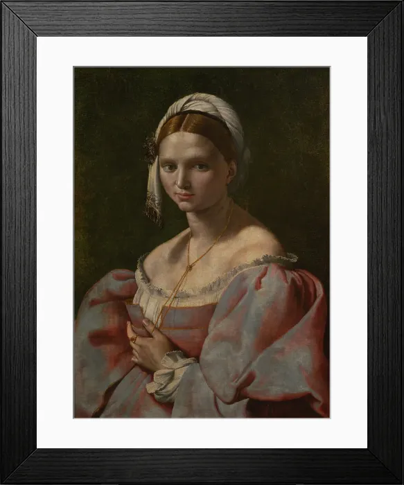 Framed Print : Portrait of a young woman, circa 1516-1525, by Bugiardini Framed Print : Portrait of a young woman, circa 1516-1525, by Bugiardini