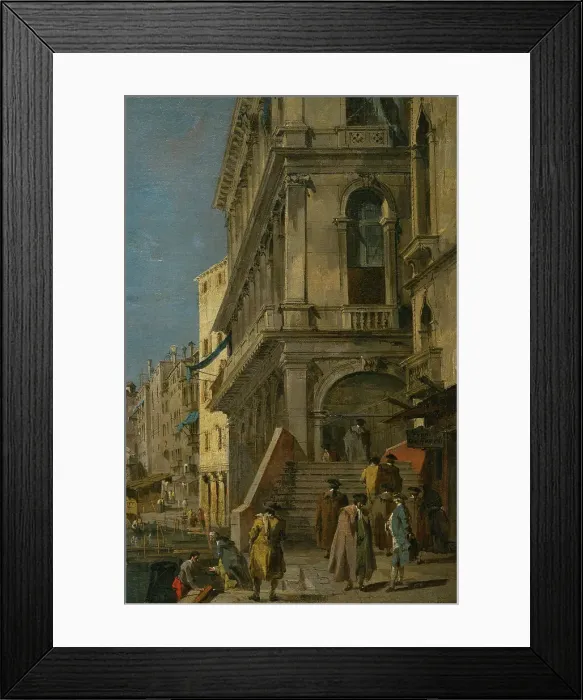 Framed Print : Grand Canal at the Rialto Bridge, circa 1780-1790 Framed Print : Grand Canal at the Rialto Bridge, circa 1780-1790