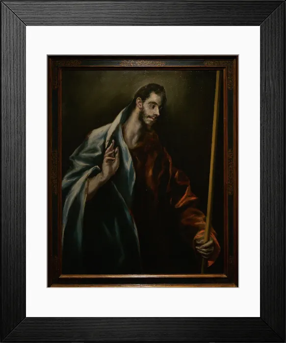 Framed Print : Saint Thomas, circa 1608-1614, by El Greco (1541-1614) Framed Print : Saint Thomas, circa 1608-1614, by El Greco (1541-1614)