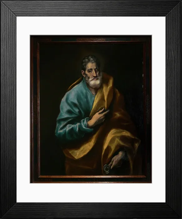 Framed Print : Saint Peter, by El Greco (1541-1614), ca.1608-1614 Framed Print : Saint Peter, by El Greco (1541-1614), ca.1608-1614