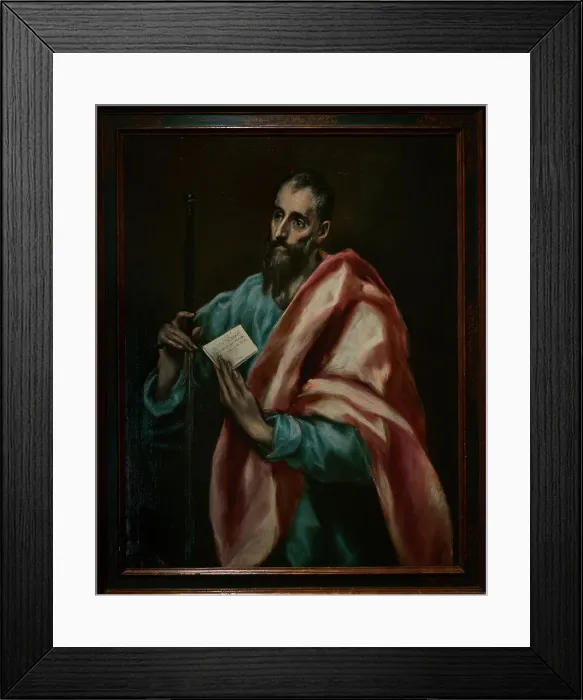Framed Print : Saint Paul, by El Greco (1541-1614), circa 1608-1614 Framed Print : Saint Paul, by El Greco (1541-1614), circa 1608-1614