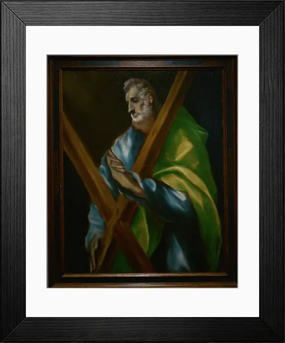 Framed Print : Saint Andrew, by El Greco (1541-1614), circa 1608-1614 Framed Print : Saint Andrew, by El Greco (1541-1614), circa 1608-1614