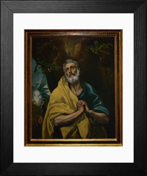Framed Print : The tears of Saint Peter, circa 1587-1596, by El Greco Framed Print : The tears of Saint Peter, circa 1587-1596, by El Greco